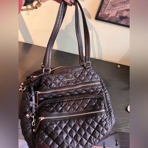 MZ Wallace black Crosby magazine bag